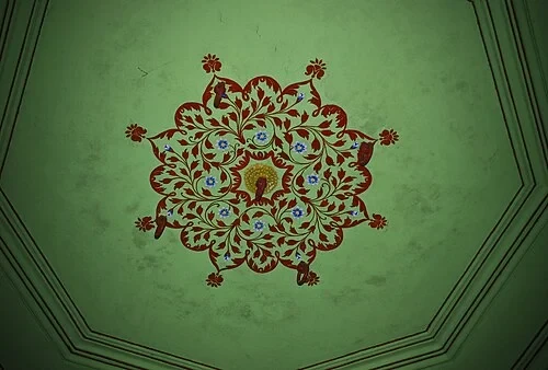 Motif floral du plafond — Kumbhalgarh Fort