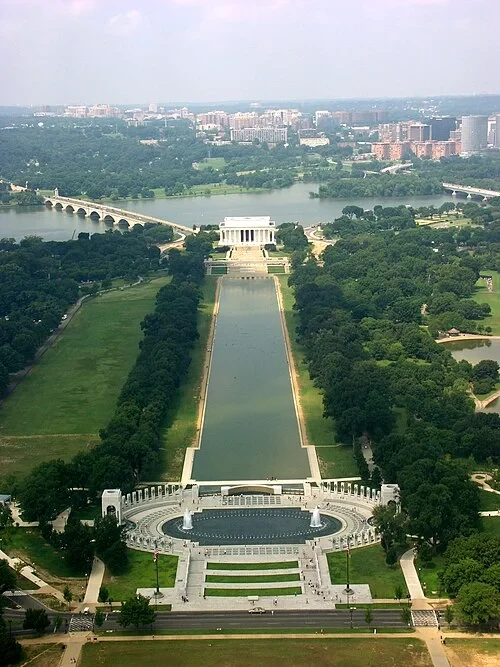 Vue du Lincoln Memorial — Washington Monument