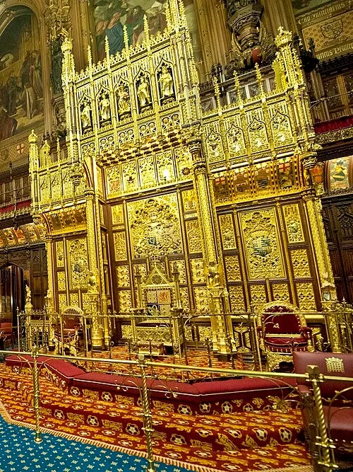 Le trône du souverain — Palace of Westminster