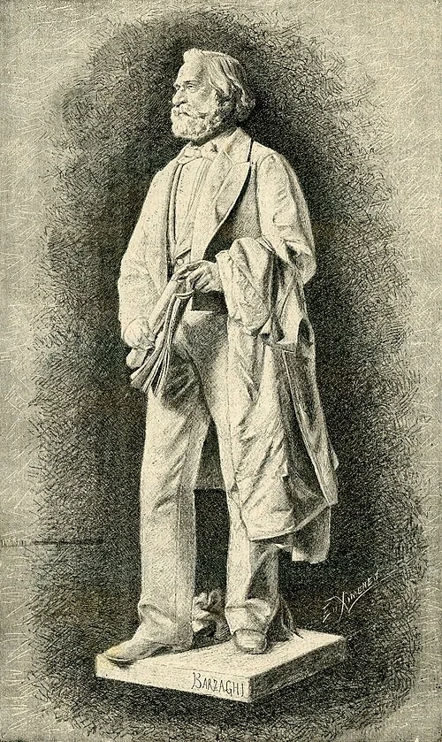 Statue von Giuseppe Verdi — Teatro alla Scala