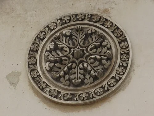 Stucco Flower Medallion
