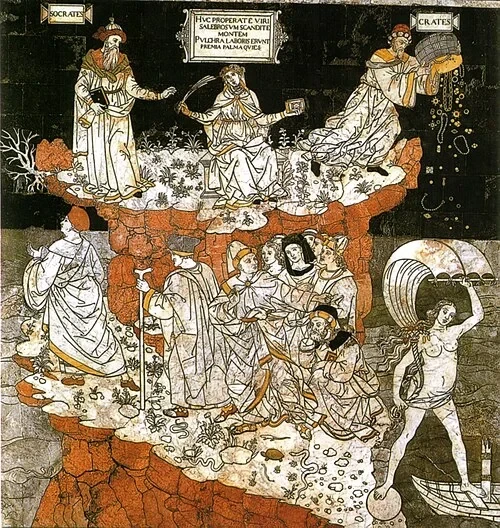 Allegorie des Hügels der Weisheit — Siena Cathedral
