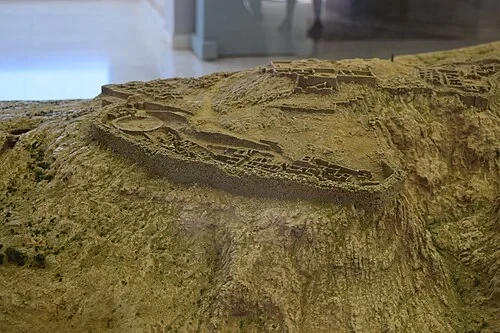 Modello dell'antica cittadella — Mycenae Archaeological Site