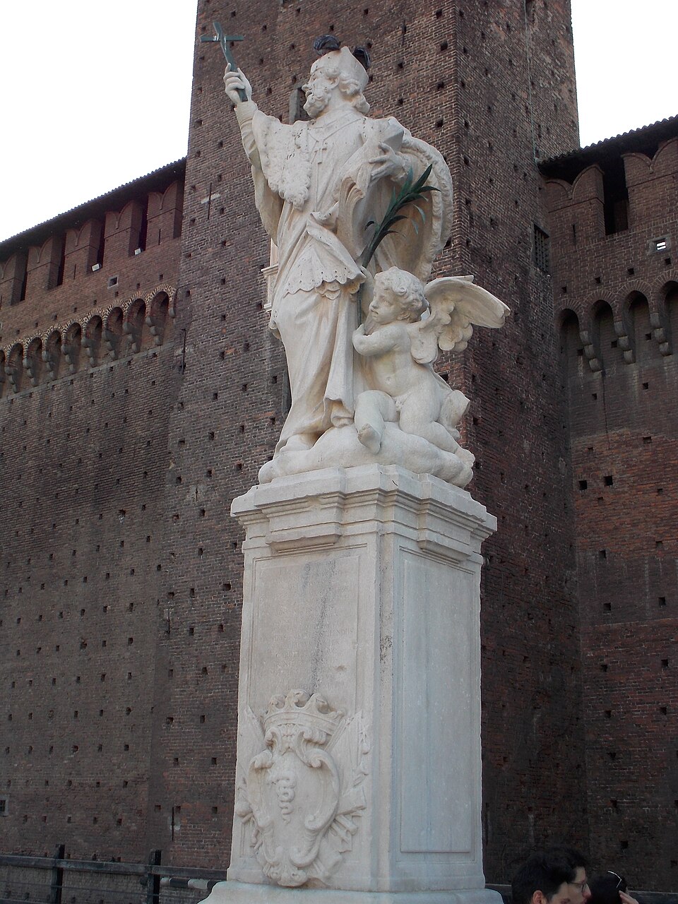 Statue des Heiligen Johannes von Nepomuk — Castello Sforzesco