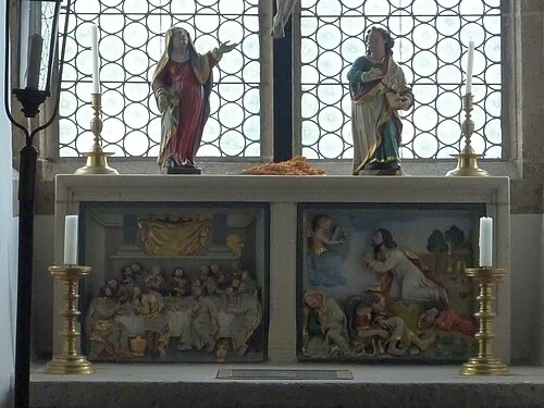Les reliefs de l'autel — Burg Eltz