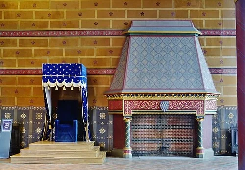 Throne and Fireplace