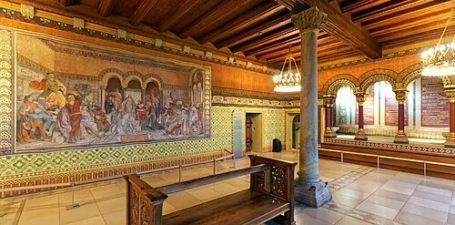 La fresque du tournoi des ménestrels — Wartburg