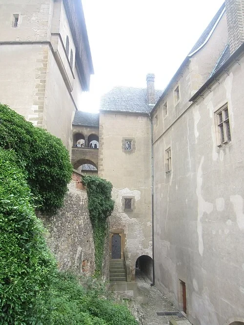 Le pont de passage — Karlštejn Castle