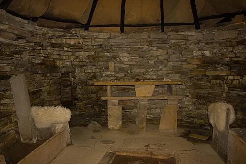 Reconstitution de la vie néolithique — Skara Brae