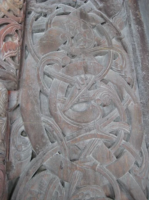 Braided Serpent Carvings