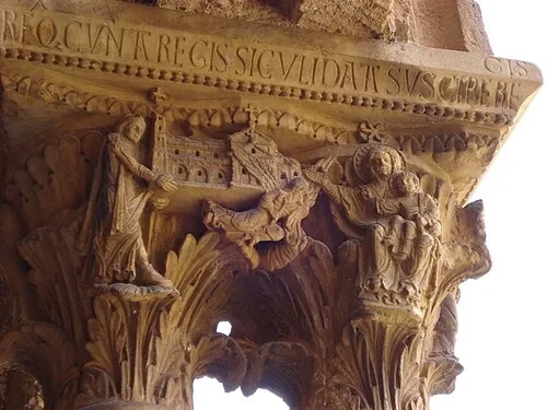 Capitel de la Dedicación — Cattedrale di Monreale
