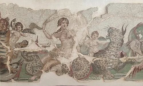 Mosaïque de la nymphe marine — Timgad