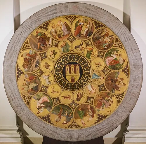 The Calendar Plate — Old Town Hall audio guide stop