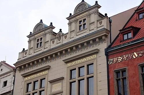 The Mikeš House Facade — Old Town Hall audio guide stop