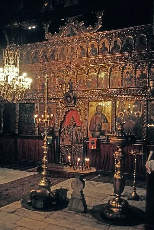 L'iconostase dorée — Bachkovo Monastery