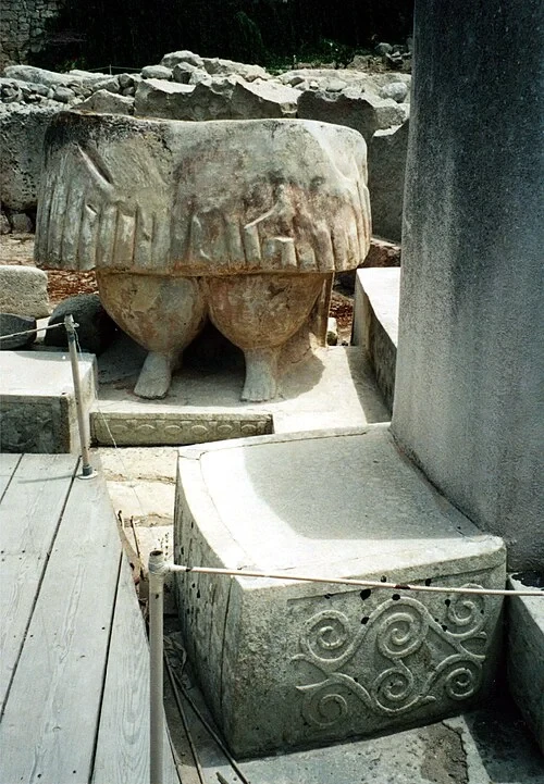 Réplique de la statue colossale — Tarxien Temples