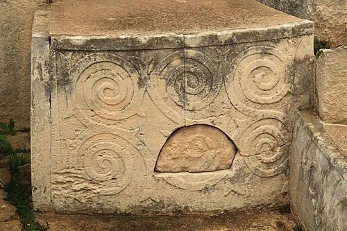 L'autel aux spirales — Tarxien Temples