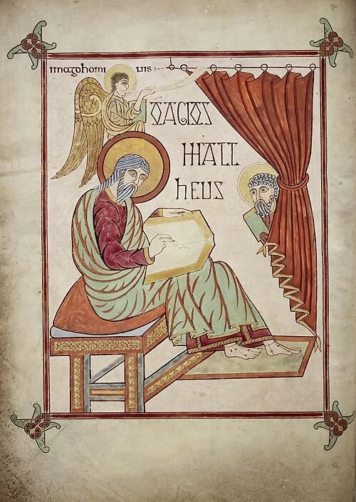 Le portrait du scribe — Lindisfarne Priory