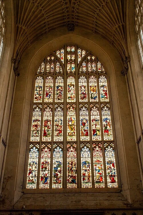 Détail des vitraux — Bath Abbey