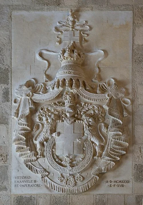 Plaque du Roi Victor-Emmanuel III — Palace of the Grand Master of the Knights of Rhodes