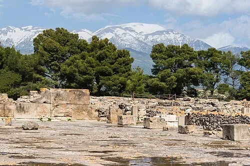 View of Mount Ida — Phaistos audio guide stop