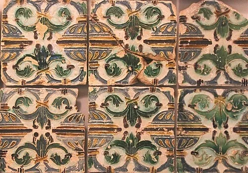 Carreaux de céramique de la Renaissance — Castelo de São Jorge