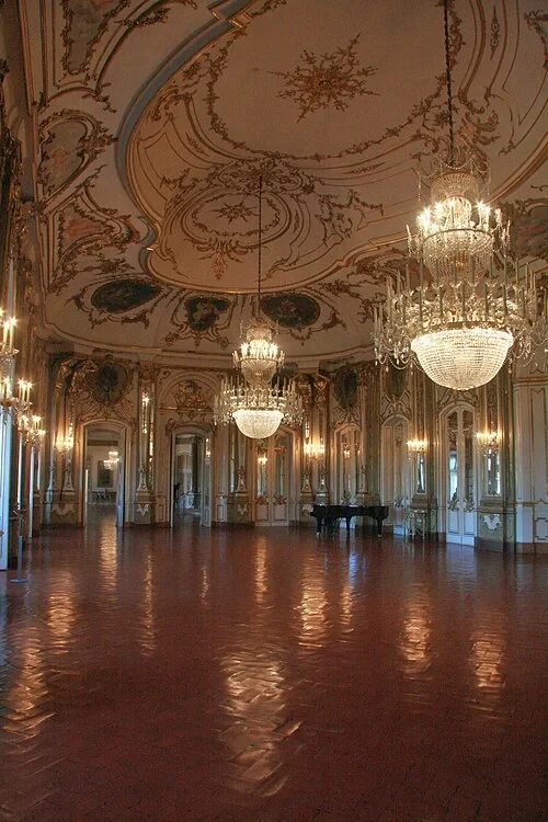 La salle du trône — Palácio Nacional de Queluz
