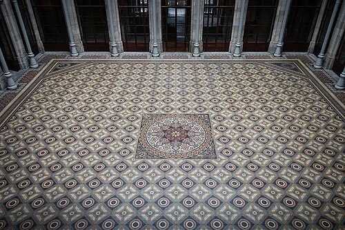 Le sol en mosaïque