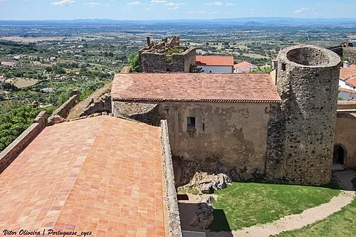 Les toits de la cour supérieure — Castelo de Castelo de Vide