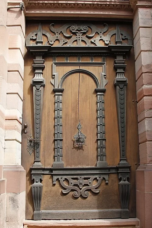 La porte de la chapelle du château — Heidelberger Schloss