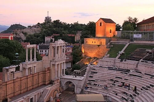 Le panorama du théâtre — Roman theatre of Plovdiv