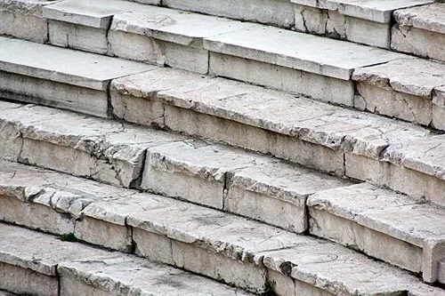 Détails de la maçonnerie en pierre — Roman theatre of Plovdiv