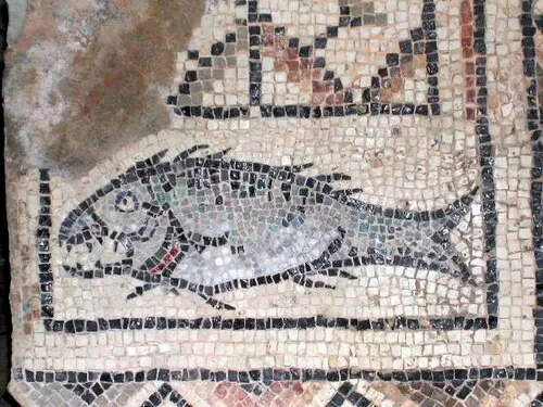 La mosaïque du poisson sacré — Eufrazijeva bazilika