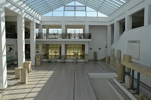 El vestíbulo del museo