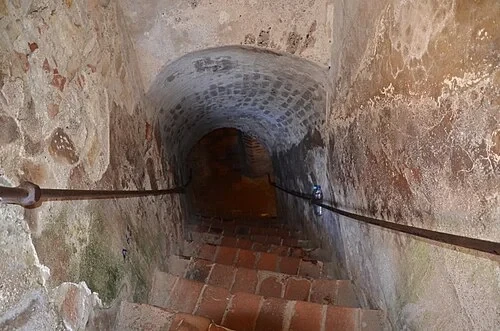 The Brick Tunnel Stairs — Castillo de San Felipe de Barajas audio guide stop