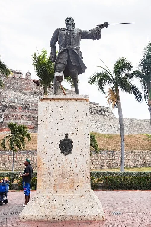 Standbeeld van admiraal Blas de Lezo