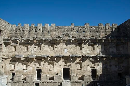 The Scaenae Frons — Aspendos Antik Tiyatrosu audio guide stop