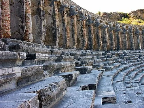 The Top Colonnade — Aspendos Antik Tiyatrosu audio guide stop