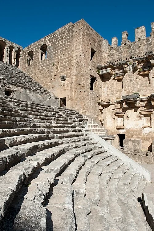 The Cavea Stairways — Aspendos Antik Tiyatrosu audio guide stop