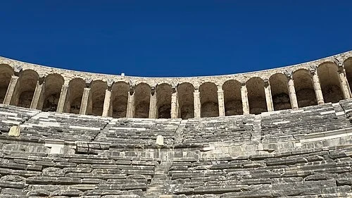 The Upper Gallery View — Aspendos Antik Tiyatrosu audio guide stop