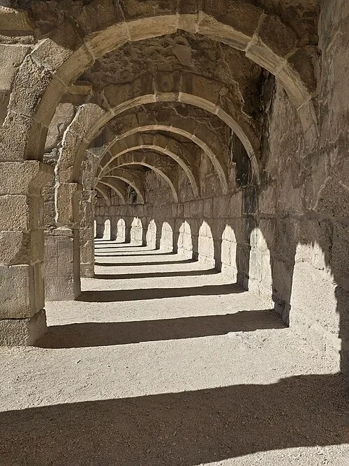 The Vaulted Gallery Corridor — Aspendos Antik Tiyatrosu audio guide stop