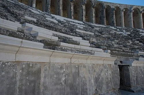 The Lower Seating Tiers — Aspendos Antik Tiyatrosu audio guide stop