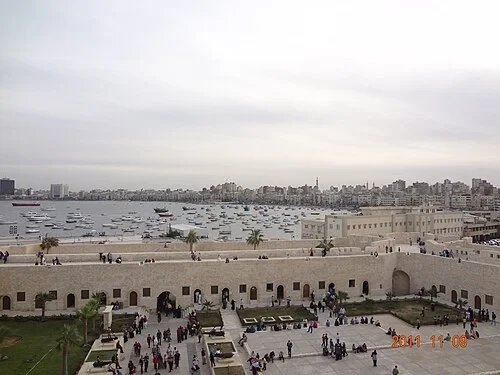 Alexandria Harbor Panorama — Citadel of Qaitbay audio guide stop