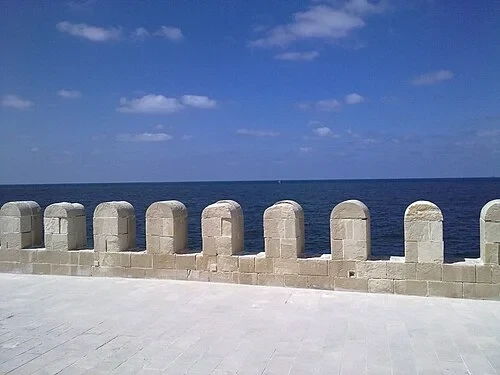 The Crenellated Sea Wall — Citadel of Qaitbay audio guide stop