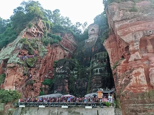 Cliffside Viewing Platform — Leshan Giant Buddha audio guide stop