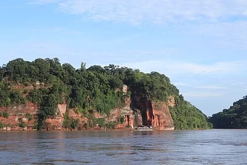 River Confluence Panorama — Leshan Giant Buddha audio guide stop