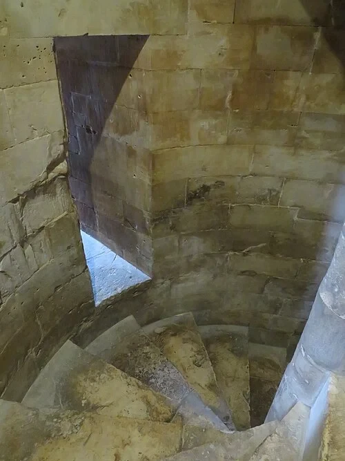 The Tower Spiral Staircase — Castel del Monte audio guide stop