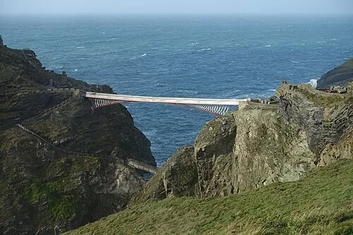 The Great Chasm Span — Tintagel Castle audio guide stop