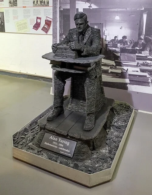 Statue of Alan Turing — Bletchley Park audio guide stop