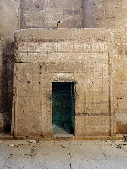 The Temple Library Doorway — Temple of Edfu audio guide stop